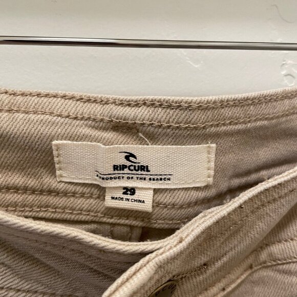 RIP CURL  High-Rise Wide Leg Jeans - Stone NWT - Picture 3 of 7